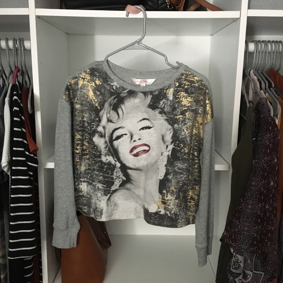 Limited Edition Marilyn Monroe Crop Long Sleeve - Picture 1 of 5
